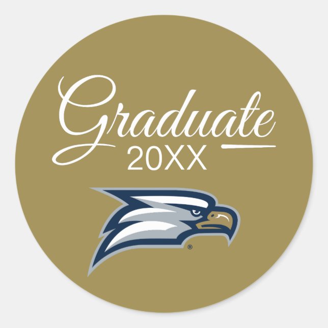 Georgia Southern University | Graduation Classic Round Sticker (Front)