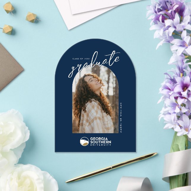 Georgia Southern University Graduation Eagle Acrylic Invitations (Insitu (Wedding))