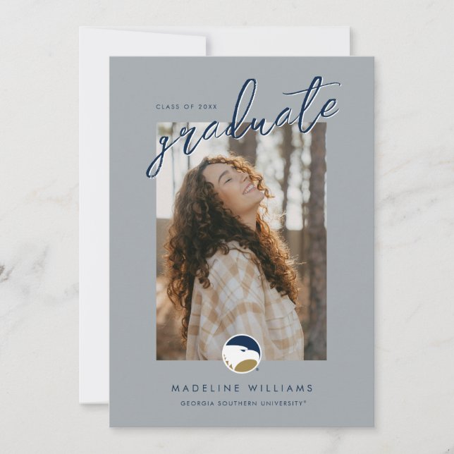 Georgia Southern University Graduation Eagle Announcement (Front)