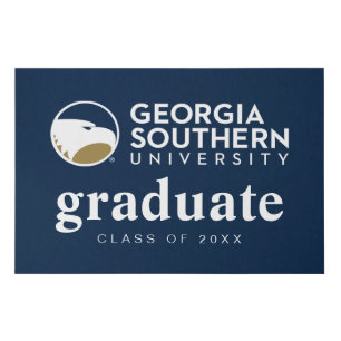 Georgia Southern University Graduation Eagle Faux Canvas Print