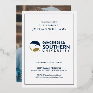 Georgia Southern University Graduation Eagle Foil Invitation