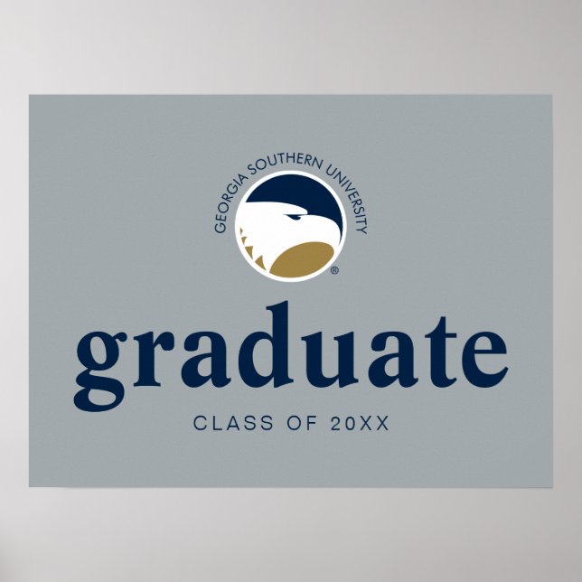 Georgia Southern University Graduation Eagle Poster (Front)