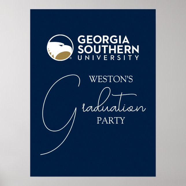 Georgia Southern University Graduation Eagle Poster (Front)