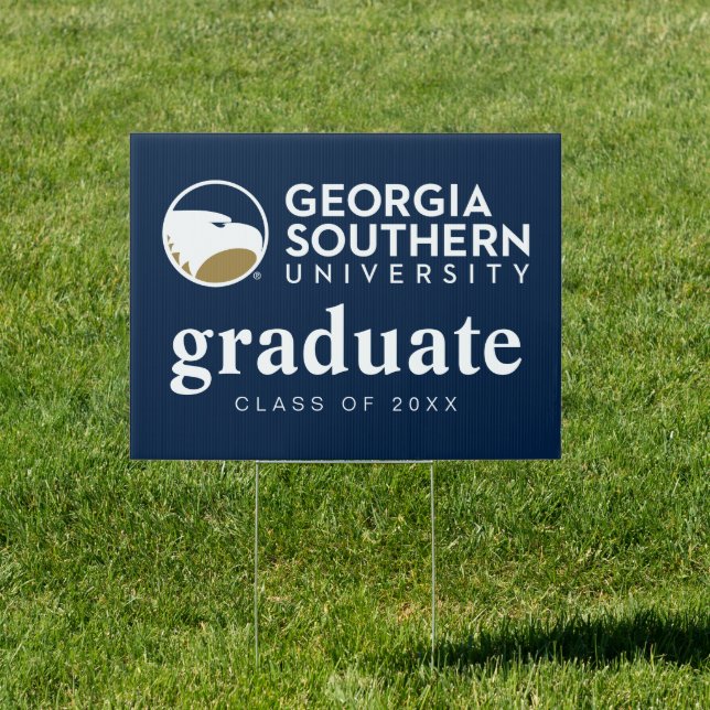 Georgia Southern University Graduation Eagle Sign (Insitu)