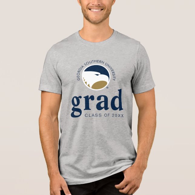 Georgia Southern University Graduation Eagle Tri-Blend Shirt (Front)