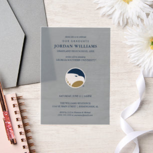 Georgia Southern University Graduation Eagle Vellum Invitations
