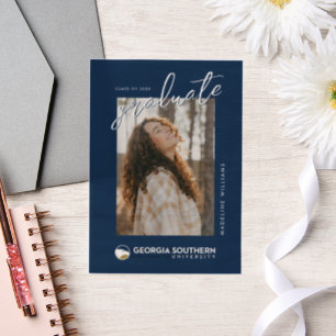 Georgia Southern University Graduation Eagle Vellum Invitations