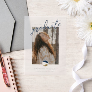 Georgia Southern University Graduation Eagle Vellum Invitations