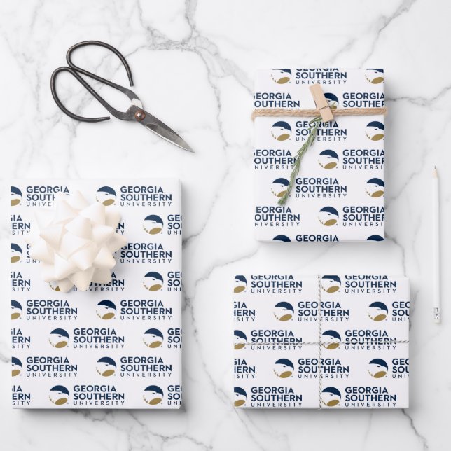 Georgia Southern University Graduation Eagle Wrapping Paper Sheets (Front)
