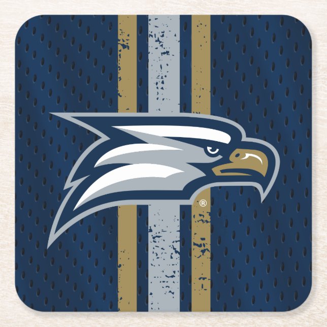 Georgia Southern University Jersey Square Paper Coaster (Front)