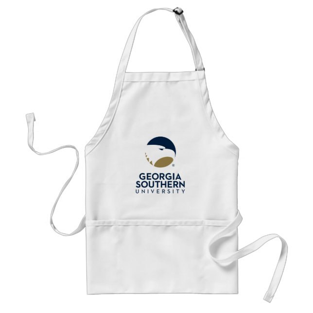 Georgia Southern University Logo & Text Adult Apron (Front)