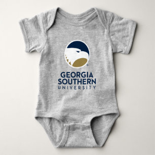 Georgia Southern University Logo & Text Baby Bodysuit