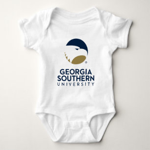 Georgia Southern University Logo & Text Baby Bodysuit