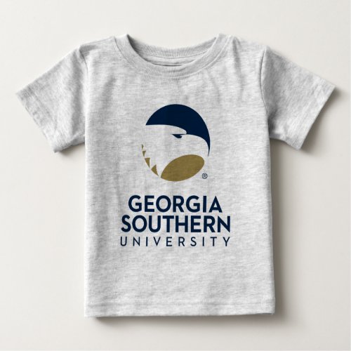 Georgia Southern University Logo  Text Baby T_Shirt
