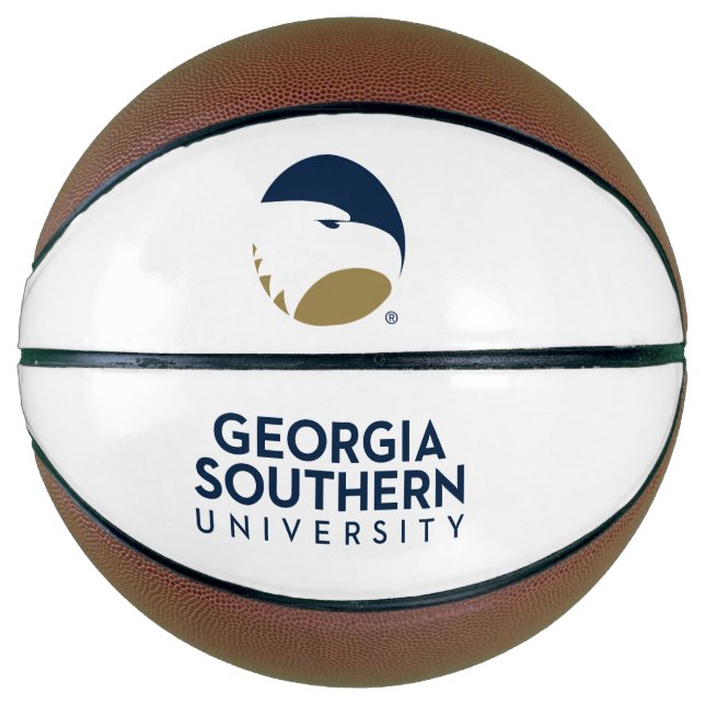 Georgia Southern University Logo & Text Basketball (Front)