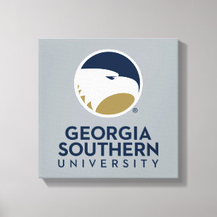 Georgia Southern University Logo & Text Canvas Print