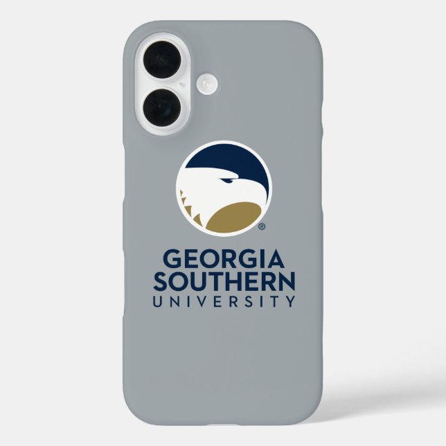 Georgia Southern University Logo & Text Case-Mate iPhone Case (Back)