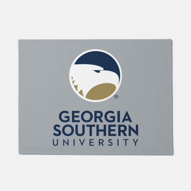 Georgia Southern University Logo & Text Doormat (Front)