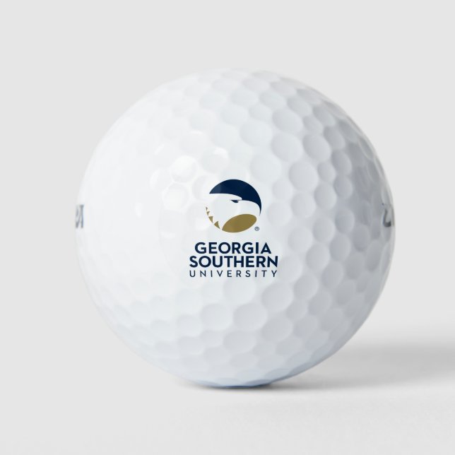 Georgia Southern University Logo & Text Golf Balls (Front)