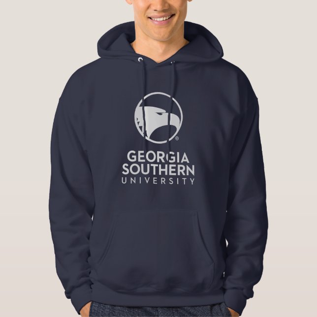 Georgia Southern University Logo & Text Hoodie (Front)