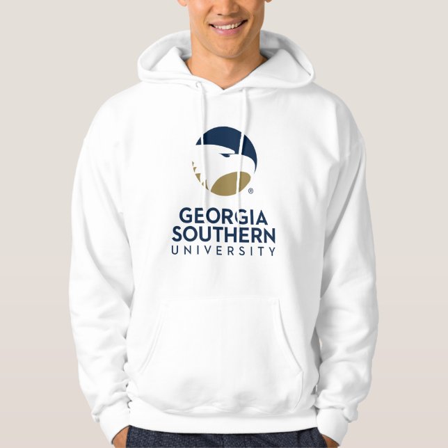 Georgia Southern University Logo & Text Hoodie (Front)