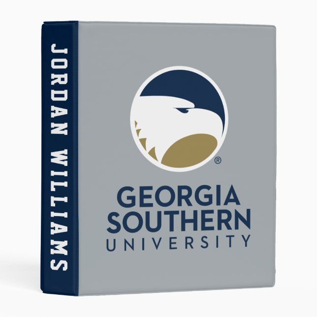 Georgia Southern University Logo & Text Mini Binder (Front/Spine)