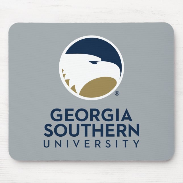 Georgia Southern University Logo & Text Mouse Pad (Front)