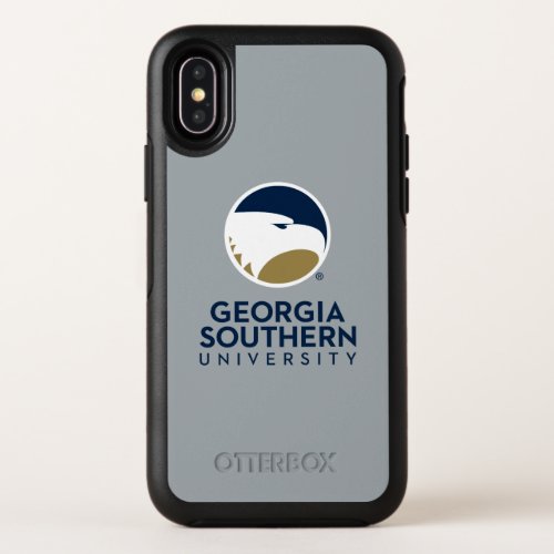 Georgia Southern University Logo  Text OtterBox Symmetry iPhone X Case