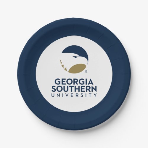 Georgia Southern University Logo  Text Paper Plates