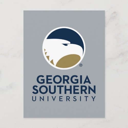 Georgia Southern University Logo  Text Postcard