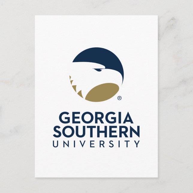 Georgia Southern University Logo & Text Postcard (Front)