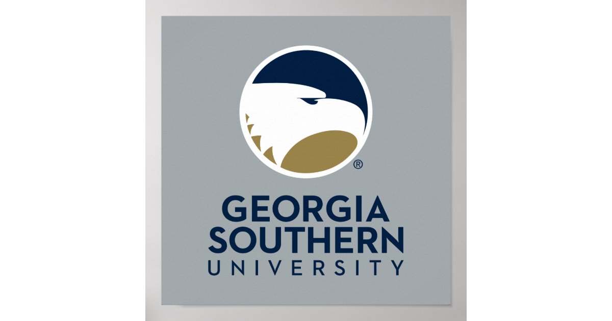 Georgia Southern University Logo & Text Poster | Zazzle