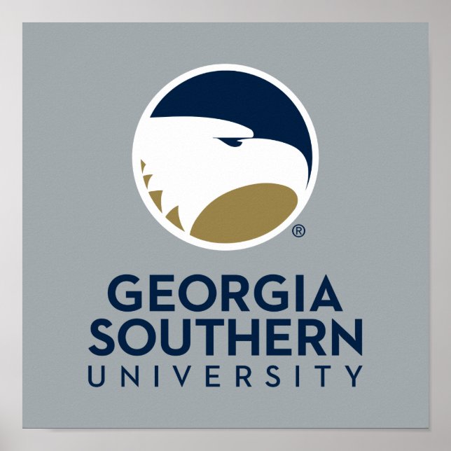 Georgia Southern University Logo & Text Poster (Front)