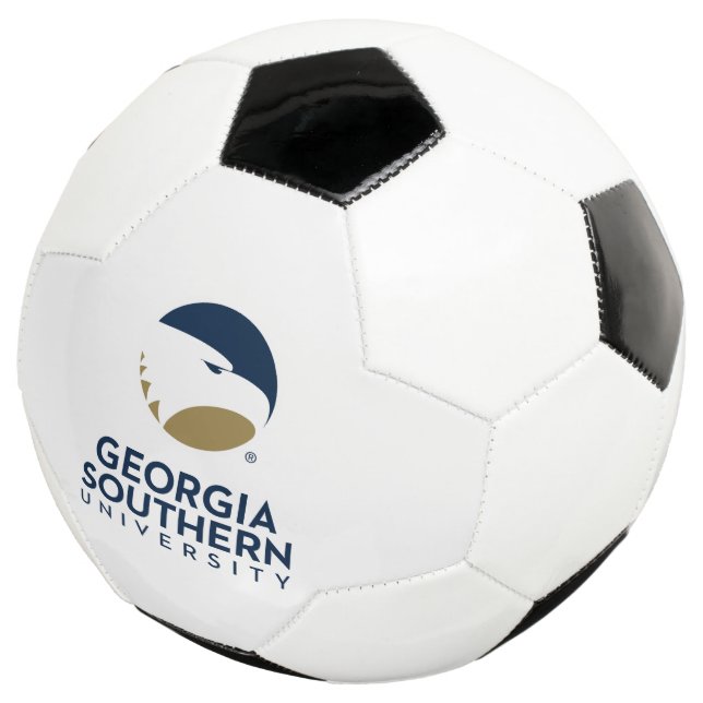 Georgia Southern University Logo & Text Soccer Ball (Three Quarter)