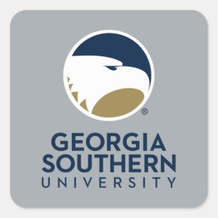 Georgia Southern University Logo & Text Square Sticker
