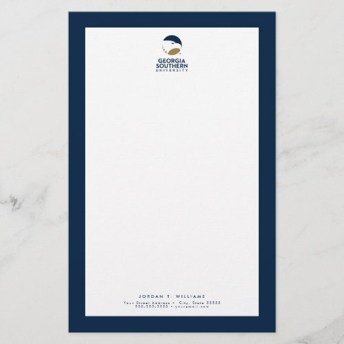 Georgia Southern University Logo  Text Stationery