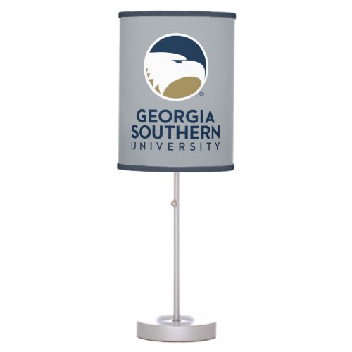 Georgia Southern University Logo  Text Table Lamp