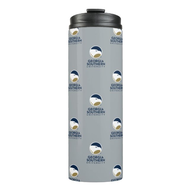 Georgia Southern University Logo & Text Thermal Tumbler (Front)