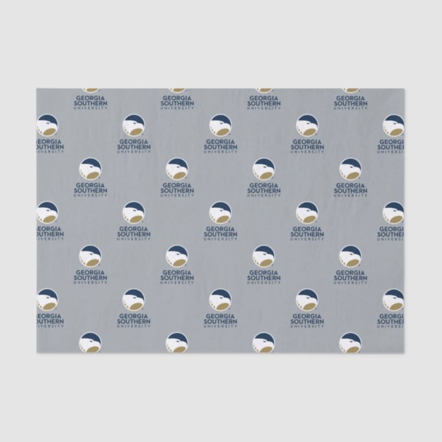 Georgia Southern University Logo & Text Tissue Paper (Front)