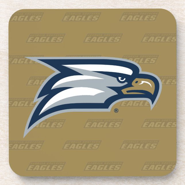 Georgia Southern University Logo Watermark Beverage Coaster (Front)
