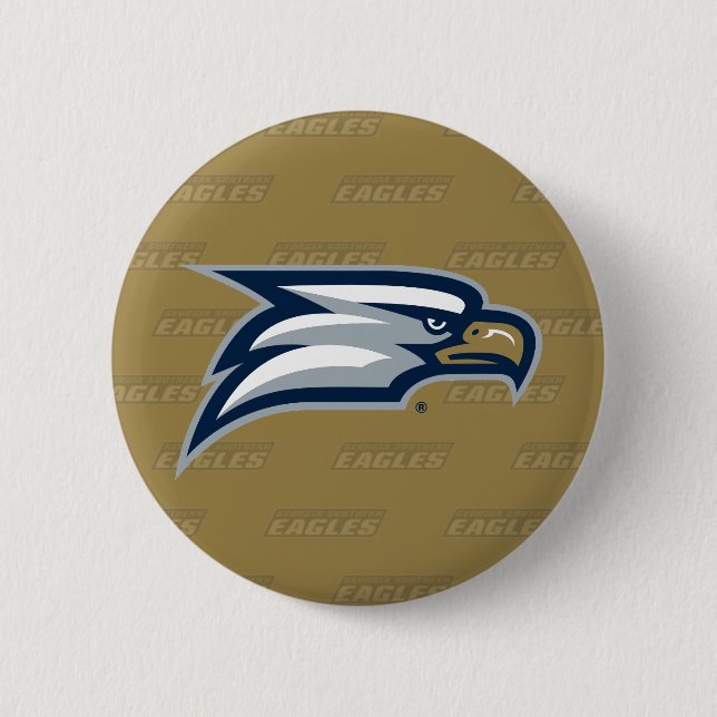 Georgia Southern University Logo Watermark Button (Front)