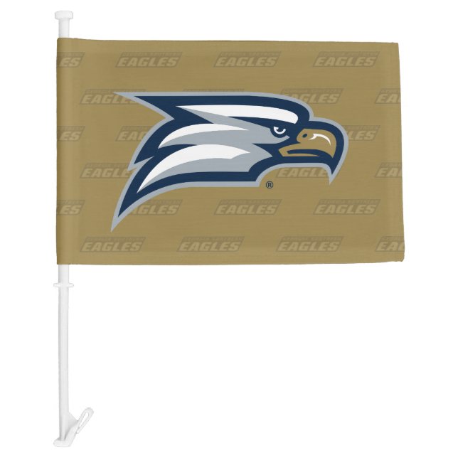 Georgia Southern University Logo Watermark Car Flag (Front)