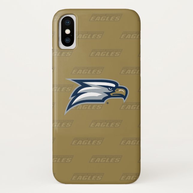 Georgia Southern University Logo Watermark Case-Mate iPhone Case (Back)