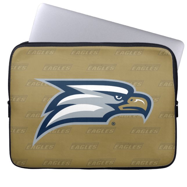 Georgia Southern University Logo Watermark Laptop Sleeve (Front)
