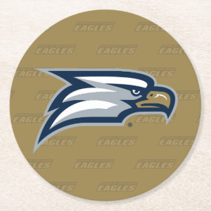 Georgia Southern University Logo Watermark Round Paper Coaster
