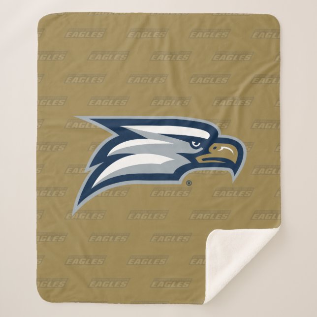 Georgia Southern University Logo Watermark Sherpa Blanket (Front)