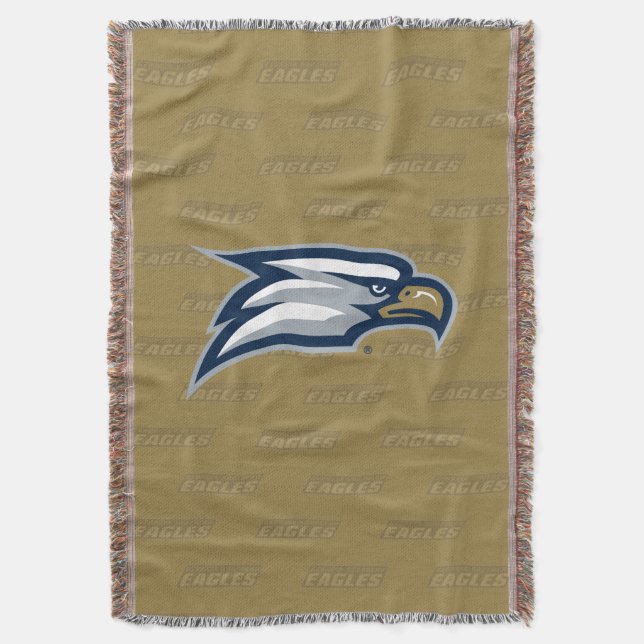 Georgia Southern University Logo Watermark Throw Blanket (Front Vertical)