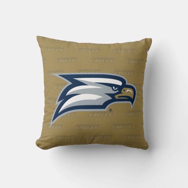 Georgia Southern University Logo Watermark Throw Pillow (Front)