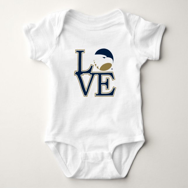 Georgia Southern University Love Baby Bodysuit (Front)