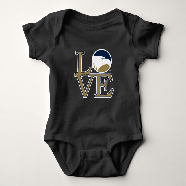 Georgia Southern University Love Baby Bodysuit (Front)